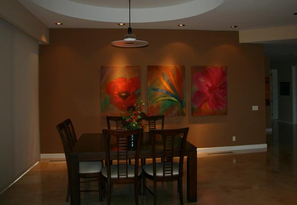 Three Desert Flowers in Home